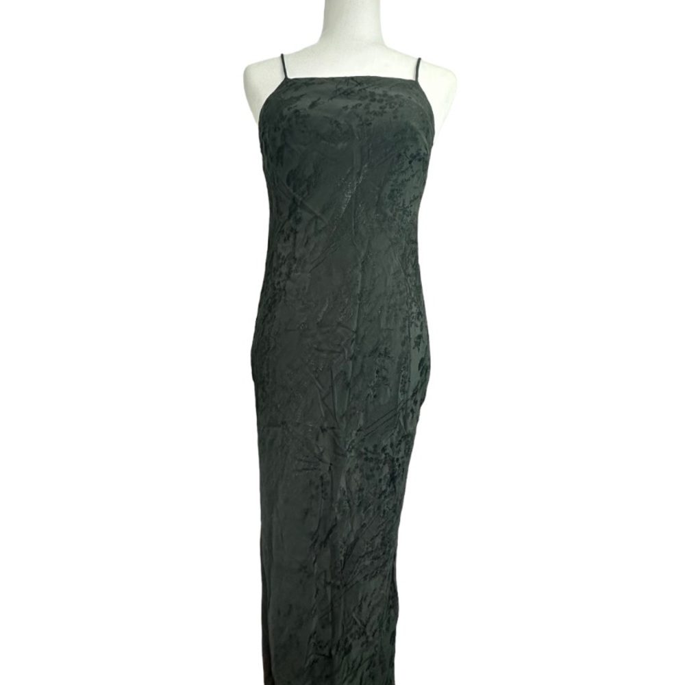 Zara Floral Print Strappy Bodycon Maxi Dress Size XS